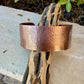 Retro Floral Embossed Copper Cuff • Rustic Raw Copper Bracelet • Hand‑Forged Southwestern Jewelry