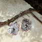 Mixed Metal Copper Earrings with Sterling Silver Star · Lonestar Hammered Western Dangle Drop Earrings