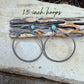 Sterling Silver Turquoise Hoop & Post Earrings • 6mm Kingman Turquoise • Custom Size