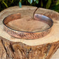 We The People Bracelet• Hand‑Forged Hammered Raw Copper Cuff