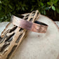 Feather Embossed Copper Cuff • Rustic Raw Copper Bracelet • Hand‑Forged Southwestern Jewelry
