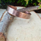 Southwest Copper Embossed Cuff • Raw Copper Bracelet • Hand‑Forged Western Jewelry