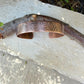 Leaves Embossed Copper Cuff • Rustic Raw Copper Bracelet • Hand‑Forged Southwestern Jewelry
