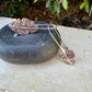 Copper & Silver Leaf Earrings • Mixed Metal Dangle Earrings