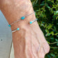 Dainty Kingman Turquoise Cuff • Sterling Silver • Minimal Southwest Bracelet
