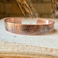 Rustic Mountains Copper Cuff • Hand‑Forged Raw Copper Bracelet
