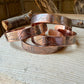 Rustic Mountains Copper Cuff • Hand‑Forged Raw Copper Bracelet