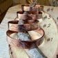 Rustic Mountains Copper Cuff • Hand‑Forged Raw Copper Bracelet