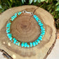Kingman Blue Turquoise Bracelet • Sterling Silver Southwest Style