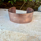Retro Floral Embossed Copper Cuff • Rustic Raw Copper Bracelet • Hand‑Forged Southwestern Jewelry