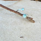 Larimar Sterling Silver Ring • Adjustable Double Bezel • Sky‑Blue Caribbean Stone