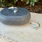 Larimar Sterling Silver Ring • Adjustable Double Bezel • Sky‑Blue Caribbean Stone