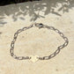 Mixed‑Metal Heart Bracelet • 14k Gold‑Filled Heart • Sterling Silver Chain • Dainty Jewelry