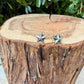Sterling Silver 3D Star Stud Earrings · Western & Southwestern Rustic Minimal Star Posts