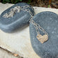 Mixed‑Metal Heart Necklace • 14kt Gold‑Filled Heart • Sterling Mariner Chain • Dainty Minimalist Choker