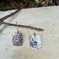 Mixed Metal Copper Earrings with Sterling Silver Star · Lonestar Hammered Western Dangle Drop Earrings