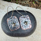 Mixed Metal Copper Earrings with Sterling Silver Star · Lonestar Hammered Western Dangle Drop Earrings
