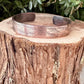 Feather Embossed Copper Cuff • Rustic Raw Copper Bracelet • Hand‑Forged Southwestern Jewelry
