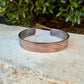 Feather Embossed Copper Cuff • Rustic Raw Copper Bracelet • Hand‑Forged Southwestern Jewelry