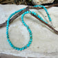 Kingman Turquoise Choker • 4–5mm Beads • Baby Blue Turquoise Necklace • Sterling Spacers
