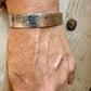Sterling Silver Paisley Cuff • Embossed Silver Bracelet • Southwestern Jewelry