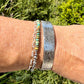 Sterling Silver Paisley Cuff • Embossed Silver Bracelet • Southwestern Jewelry