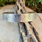 Southwest Sterling Silver Cuff • Embossed 925 Bracelet • Hand‑Forged Unisex Silver Jewelry