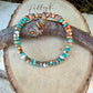 Spiny Oyster Kingman Turquoise Stretch Bracelet • Southwest Jewelry