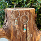 Sterling Silver Spiny Oyster & Turquoise Dangle Drop Earrings • Long Drop Style