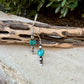 Desert Pearl Turquoise Heart Earrings • Argentium Silver Southwest Dangles