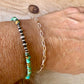 Sterling Silver 14kt Gold Filled Paperclip Bracelet • Twisted Chain • Mixed Metal Layering