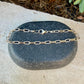 Sterling Silver 14kt Gold Filled Paperclip Bracelet • Twisted Chain • Mixed Metal Layering