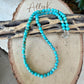 Kingman Turquoise Choker • 4–5mm Beads • Baby Blue Turquoise Necklace • Sterling Spacers