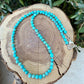 Kingman Turquoise Choker • 4–5mm Beads • Baby Blue Turquoise Necklace • Sterling Spacers