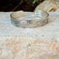 Sterling Silver Paisley Cuff • Embossed Silver Bracelet • Southwestern Jewelry
