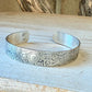 Sterling Silver Paisley Cuff • Embossed Silver Bracelet • Southwestern Jewelry