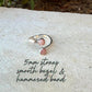 Pink Opal Sterling Silver Ring • Adjustable Double Bezel • Soft Blush Peruvian Stone