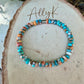 Spiny Oyster Kingman Turquoise Stretch Bracelet • Southwest Jewelry