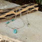 Turquoise Sterling Silver Pendant Necklace • Number 8 & Kingman Turquoise • Southwestern Style