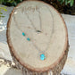 Turquoise Sterling Silver Pendant Necklace • Number 8 & Kingman Turquoise • Southwestern Style
