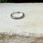 Argentium Silver Band Ring • Rosette Design•Handmade Elegance