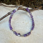Chevron Amethyst Bracelet, Dainty Sterling Silver Bracelet, Natural Gemstone Jewelry