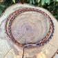 Brown Leather Wrap Bracelet • 3mm Braided Bolo Leather • Copper Magnetic Clasp