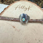 Turquoise Sunflower Concho Sterling Silver Ring • Number 8 Turquoise • Southwestern Band