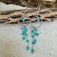 Southwestern Turquoise Earrings | Kingman Turquoise Sterling Silver Chandelier Dangles