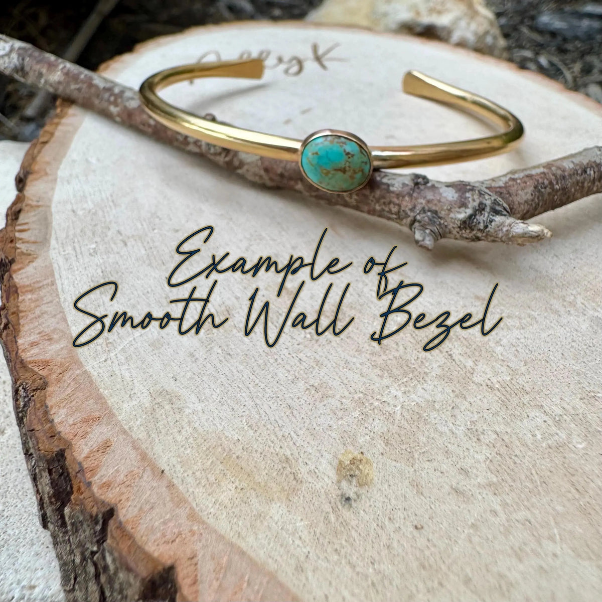 Brass Kingman Turquoise Cuff Bracelet • Hand Forged Adjustable Cuff • Southwestern Jewelry