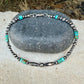 Kingman Turquoise Anklet • Sterling Silver Desert Pearls • Southwest Jewelry