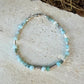 Larimar Bracelet, Rare Caribbean Blue Gemstone, Sterling Silver Bracelet