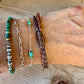 Brown Leather Wrap Bracelet • 3mm Braided Bolo Leather • Copper Magnetic Clasp