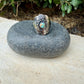 Turquoise Sunflower Concho Sterling Silver Ring • Number 8 Turquoise • Southwestern Band